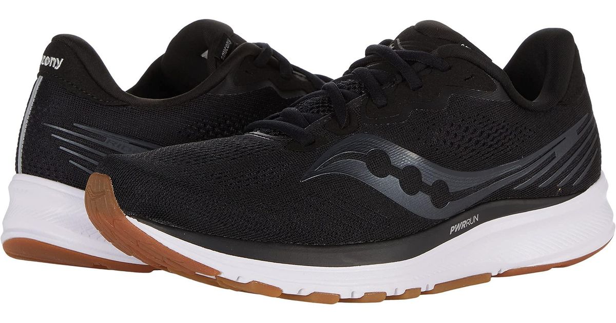 Saucony Ride 14 Running Shoe in Black for Men Lyst