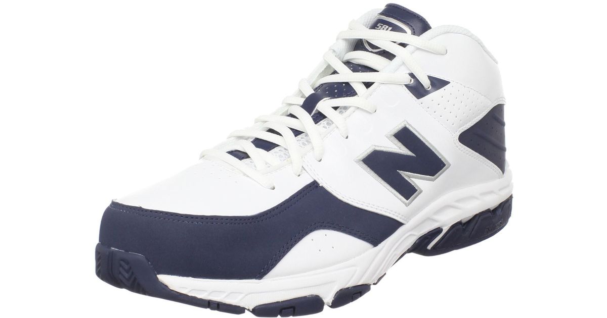 New Balance 581 V1 Industrial Shoe in White/Navy (Blue) for Men Lyst