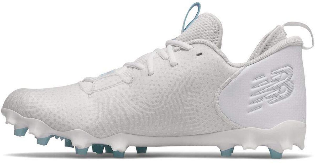 New Balance Synthetic Freeze Lx V3 Lacrosse Shoe in White/Grey (White