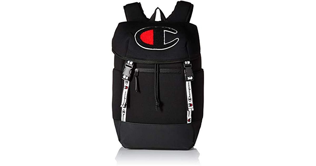 champion top load backpack black