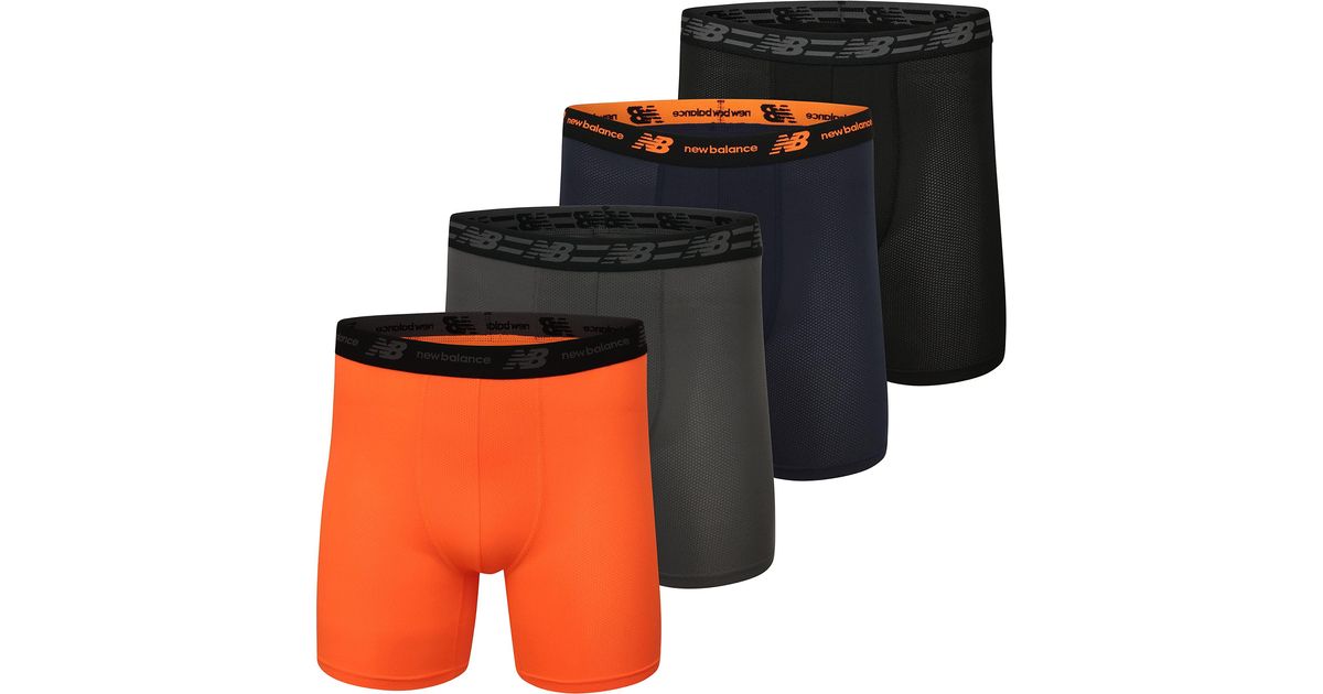 New Balance Mesh 5" With Fly Boxer Brief for Men Lyst