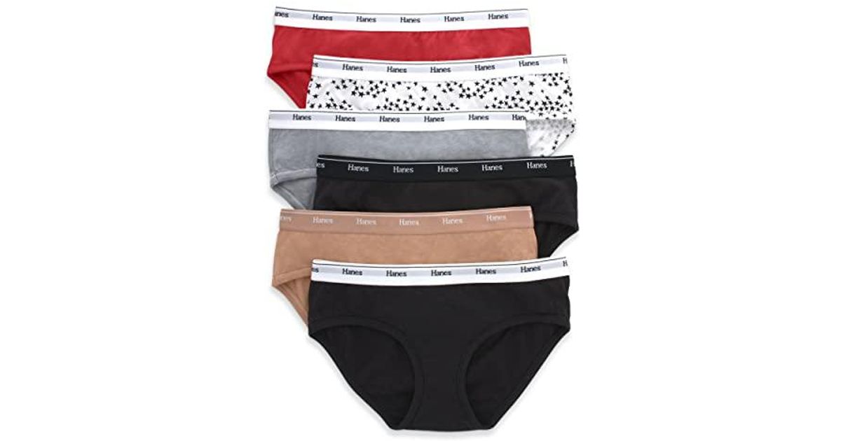 Hanes Originals Women’s Seamless Rib Hi-Rise Cheeky Underwear, 3-Pack