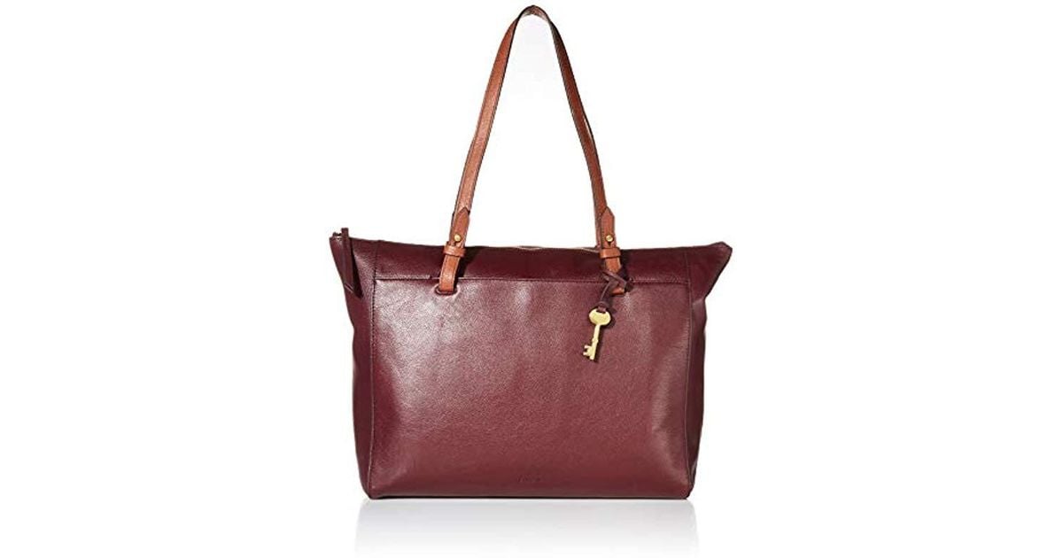 fossil rachel tote fig