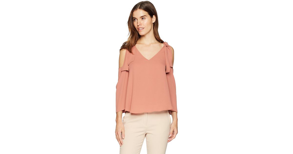 bcbg cold shoulder top