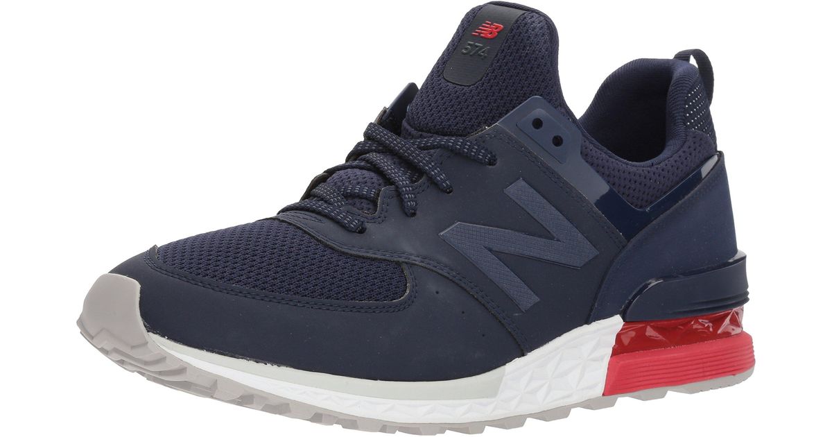 new balance men's 574 fresh foam trainers navy/blue