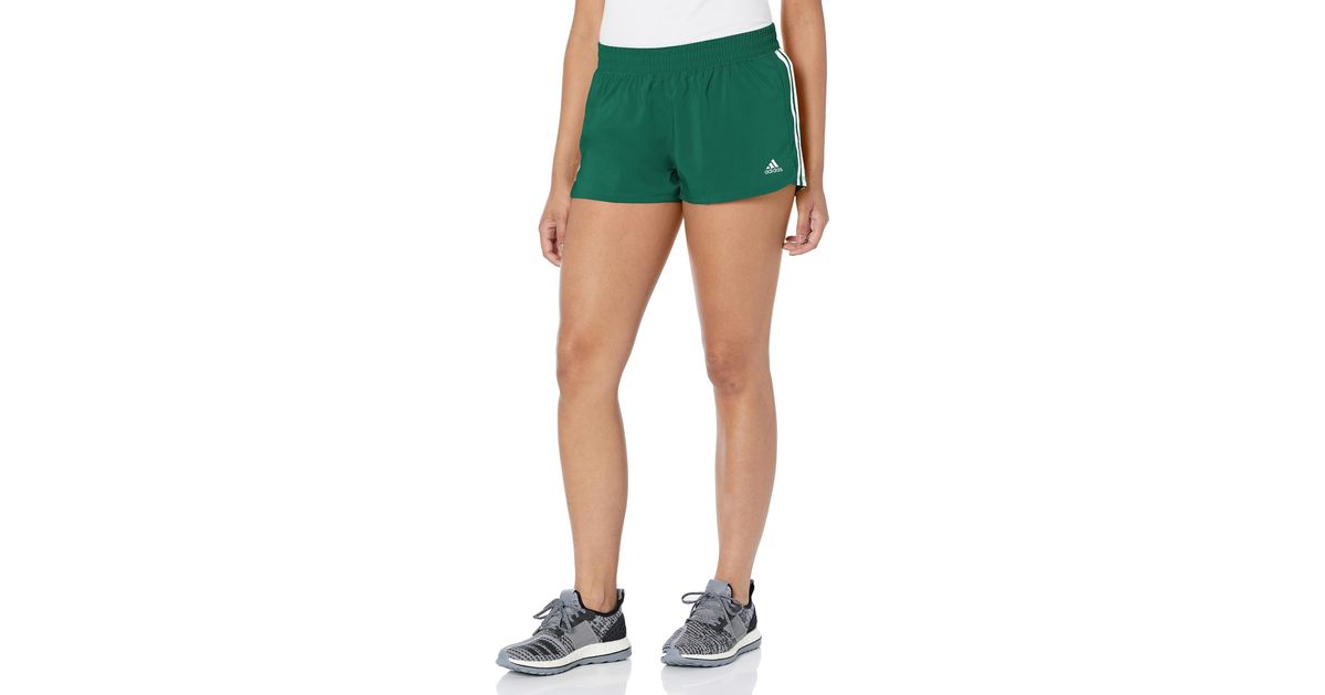adidas Standard Pacer 3stripes Woven Shorts in Green Lyst