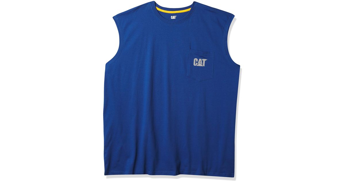 Caterpillar Mens Classic Fit Sleeveless T-Shirt