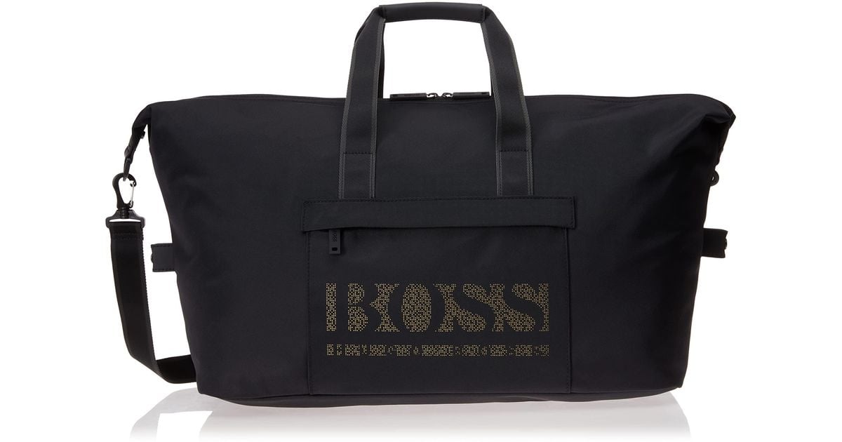 BOSS by HUGO BOSS Boss Structured Nylon Mini Duffle Bag in Black for
