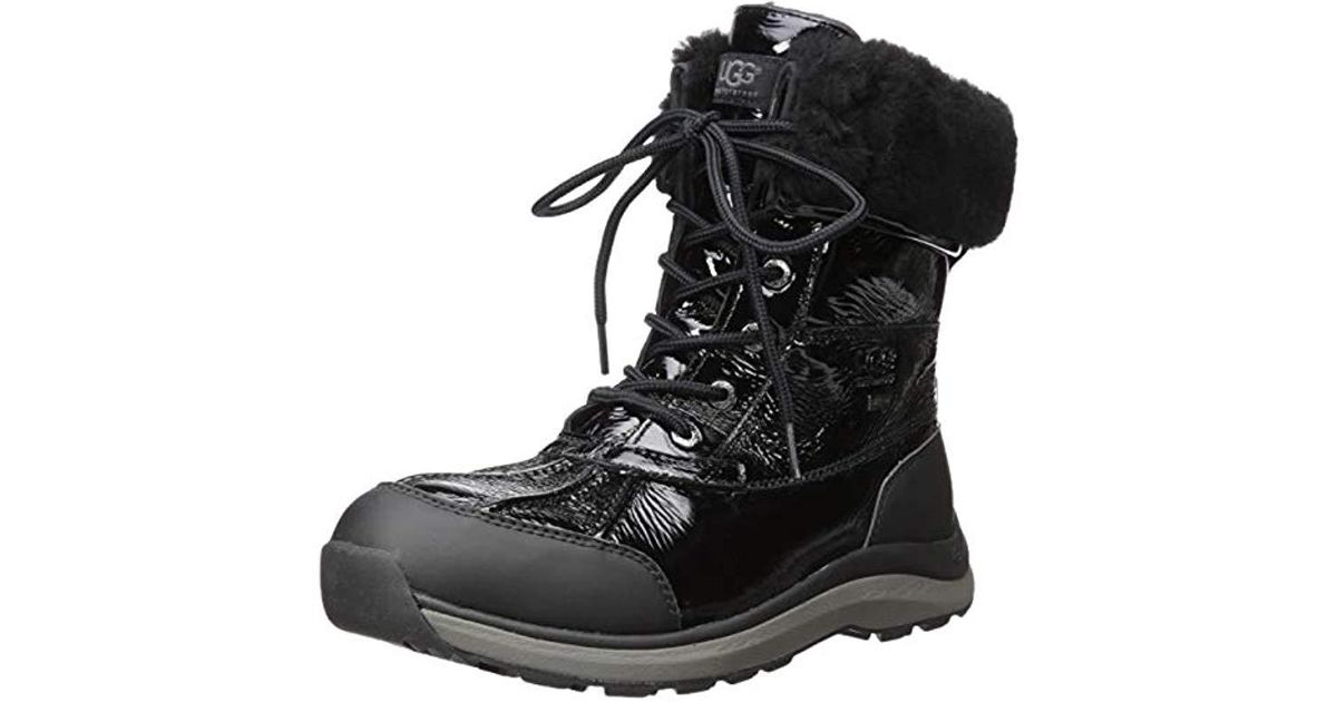 ugg women's w adirondack iii patent snow boot