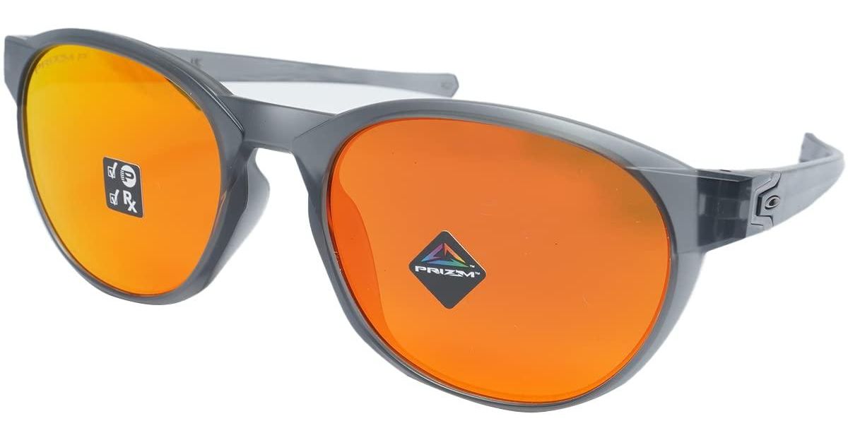 Oakley Oo9126f Reedmace Low Bridge Fit Round Sunglasses in Blue for Men