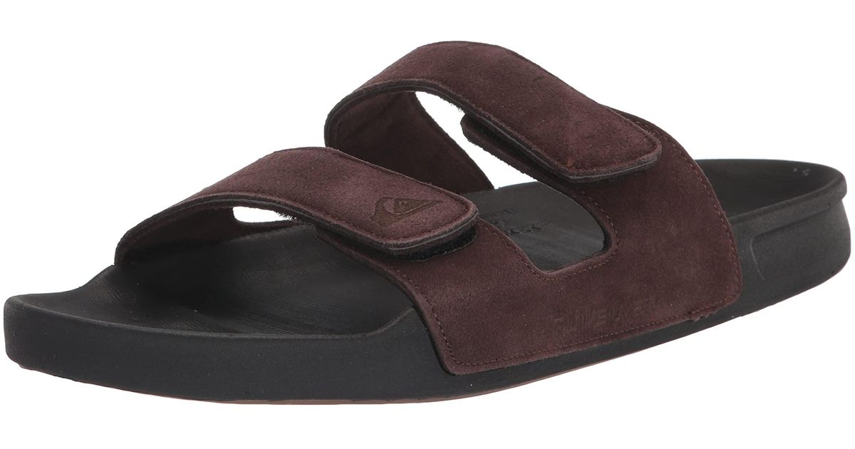 Quiksilver Rivi Leather Double Adjust 3 Point Sandal for Men Lyst