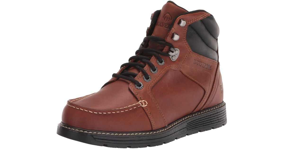 Wolverine Hellcat Ultraspring Moc-toe Wedge Boot in Brown for Men | Lyst