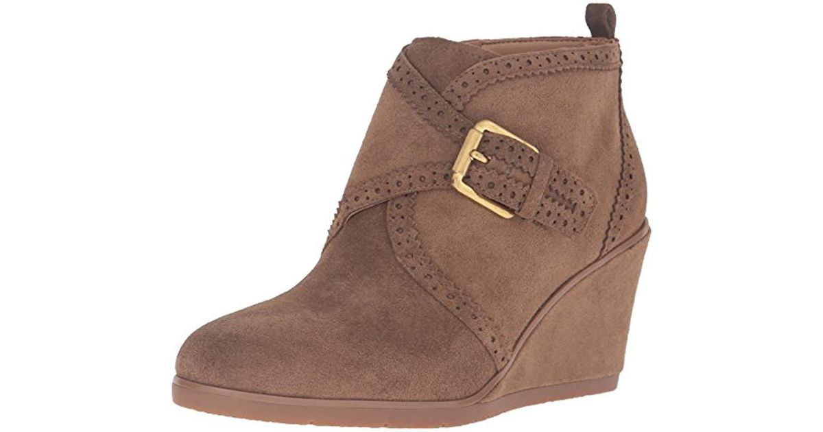 franco sarto arielle wedge bootie