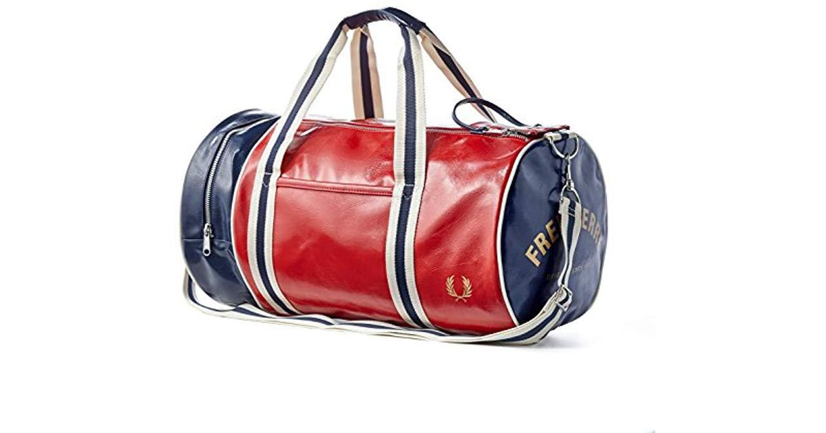 fred perry leather bag