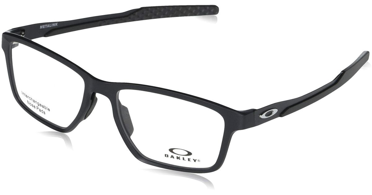 Oakley Ox8153 Metalink Prescription Eyewear Frames In Black For Men