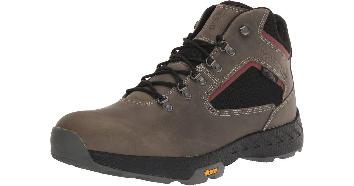 Wolverine Guide Ultraspring Waterproof Construction Boot in Charcoal