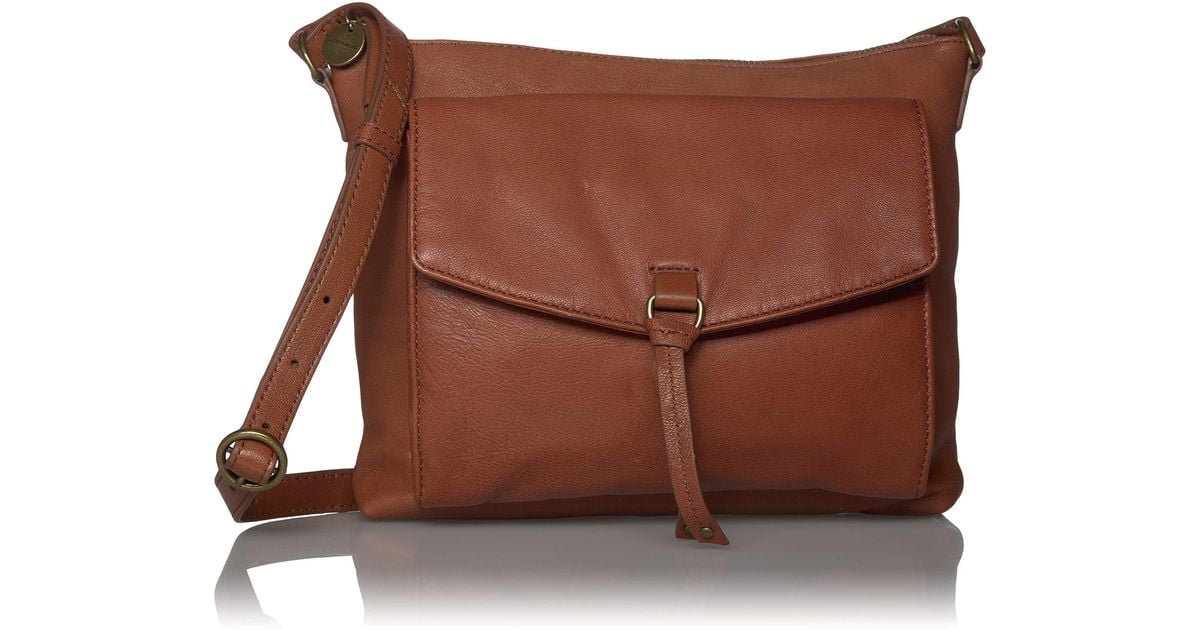 Lucky Brand Leather Lucky Wyll Crossbody in Brown Lyst