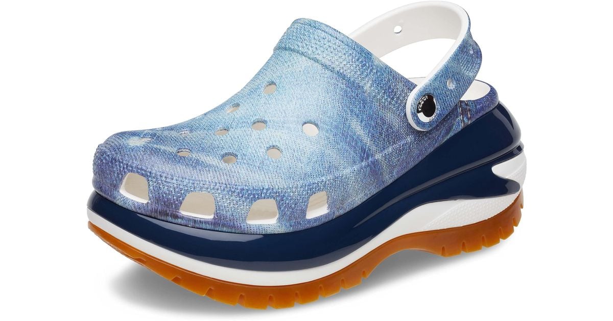 Crocs™ Classic Mega Crush Clogs Platform Shoes in Blue Lyst