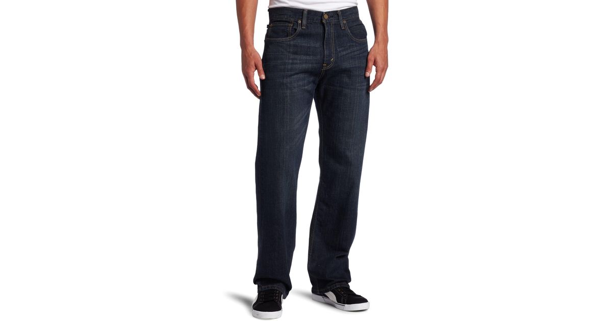 Levi's 569 Loose Straight Fit Jean Dark Chipped 36w X 32l in Blue for Men |  Lyst