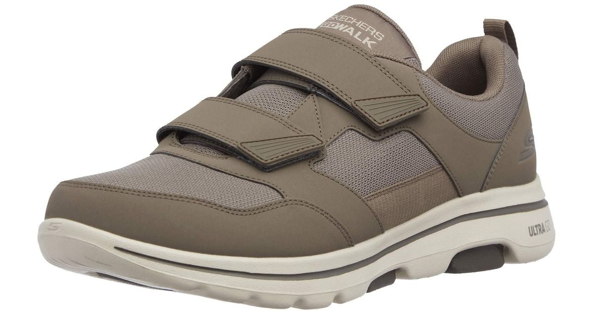 Skechers Athletic Hook And Loop Walking Shoe With Air Cooled in Khaki ...