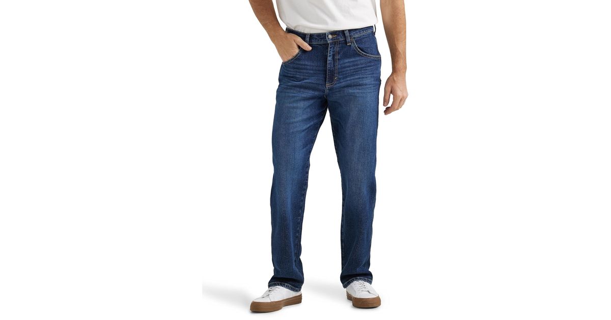 wrangler-free-to-stretch-relaxed-fit-jean-in-blue-for-men-lyst