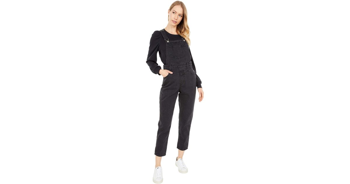 Levi's Tailored Tapered Overalls in Black | Lyst