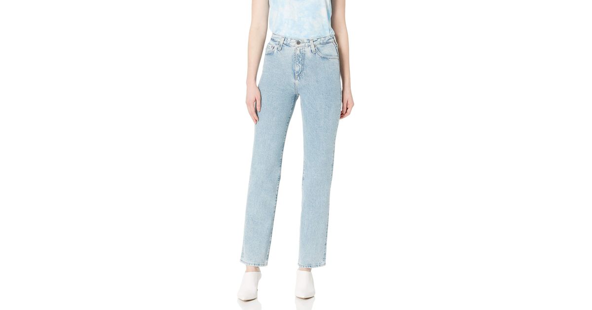 AG Jeans Alexxis High Rise Vintage Fit Straight Leg Jean in Blue - Lyst