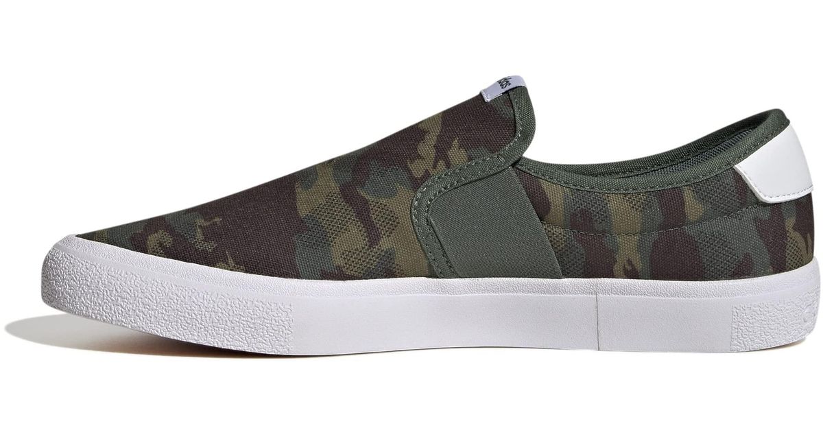 adidas Canvas Vulcraid3r Slip On Skate Shoe in Black Lyst