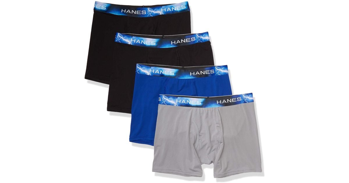 Hanes Ultimate Sport Xtemp Ultra Lightweight Boxer Brief 4pack in