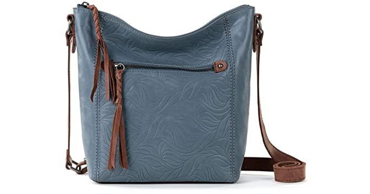 The Sak Ashland Crossbody Bag In Leather in Blue Lyst