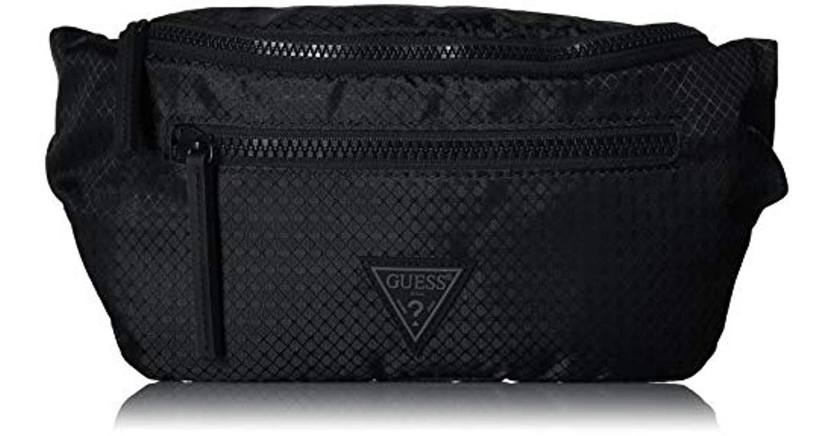 guess black fanny pack