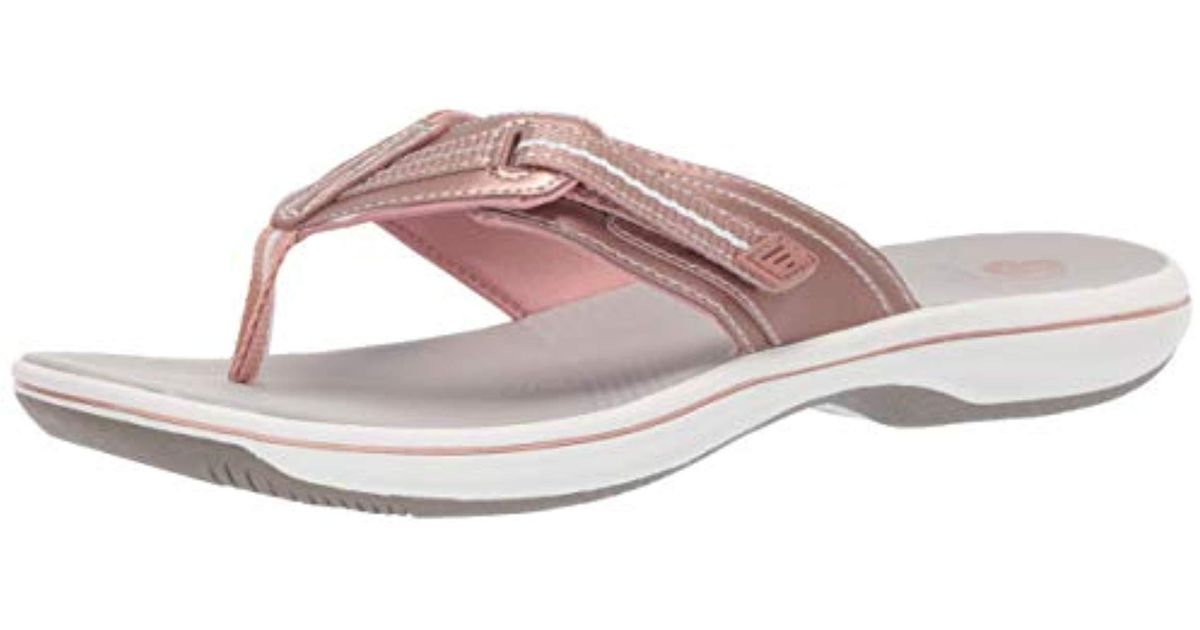 Clarks Brinkley Jazz Flip-flop Rose Gold 110 M Us - Save 64% - Lyst