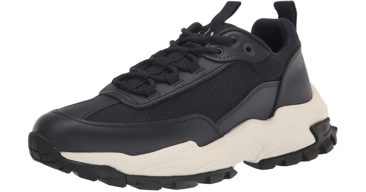 Armani Exchange | Elevted Sporty Fshion Snekers in Black for Men | Lyst