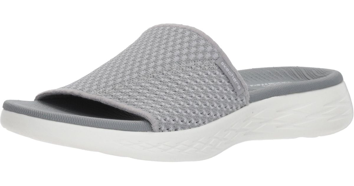 Skechers Performance Onthego 600nitto Slide Sandal in Gray Lyst