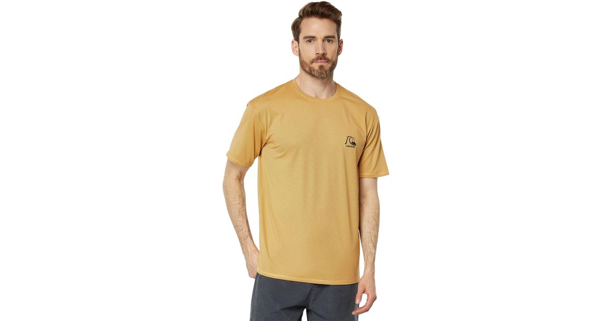 Quiksilver Heritage Short Sleeve Rashguard Upf 50 Sun Protection Surf