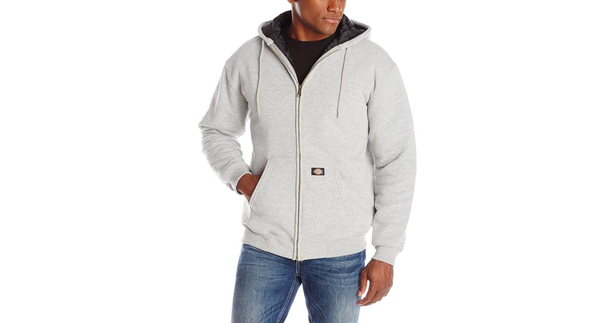 heavyweight quilted fleece hoodie