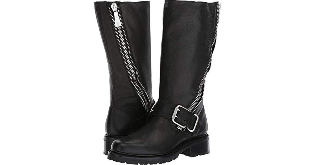 frye samantha zip tall