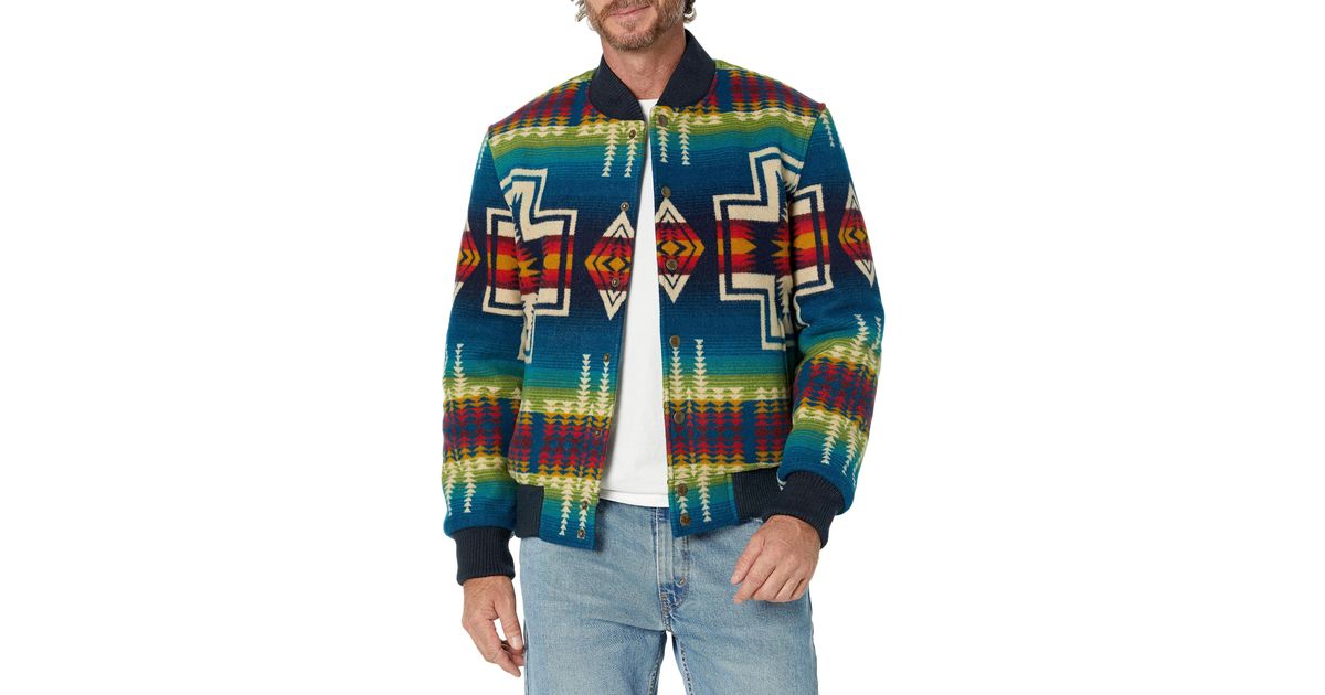 Pendleton Quilted Wool Jacket in Blue for Men Lyst