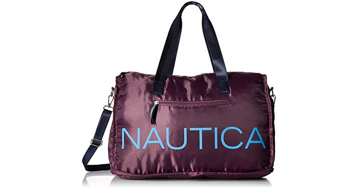 celestial shimmer packable weekender tote