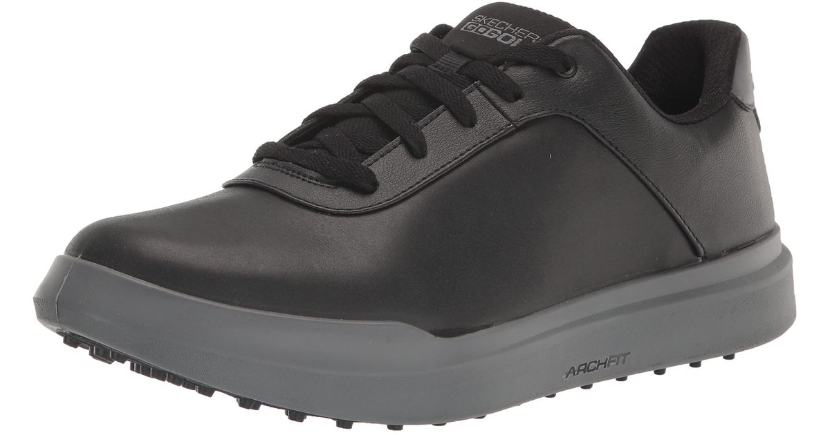 Skechers Leather Drive 5 Lx Arch Relaxed Fit Spikeless Waterproof Golf