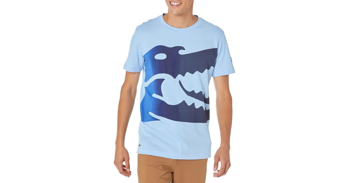 Lacoste Mens Novak Djokovic Offcourt Croc Graphic Tshirt Shirt in