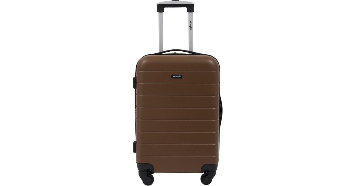 Wrangler Smart Luggage Set With Cup Holder And Usb Port in Toffee (Brown) Lyst
