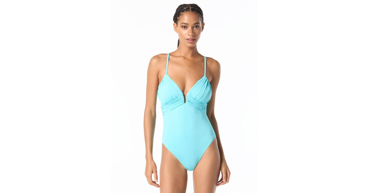 Michael Kors - Studded One Piece Low Back Swimsuit