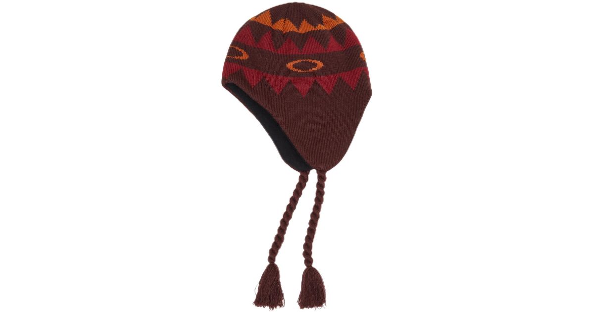 Oakley Nordic Earflap Beanie in Red for Men | Lyst