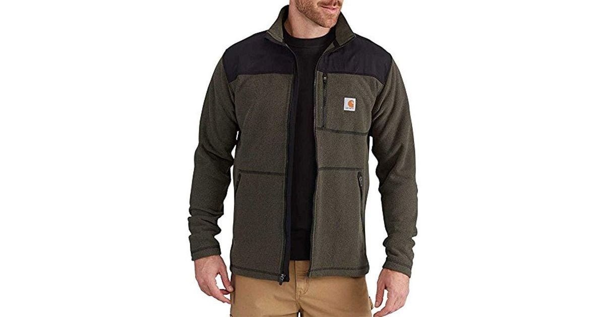 carhartt men's fallon full zip sweater fleece