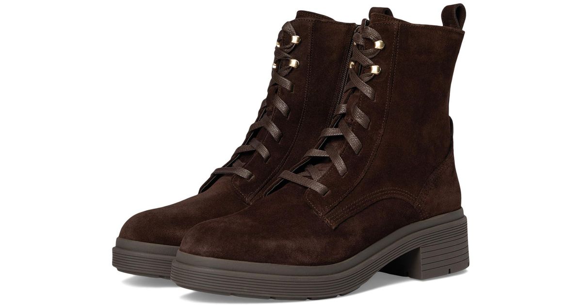 Cole Haan Cherise Lace-up Lug Boots in Brown | Lyst