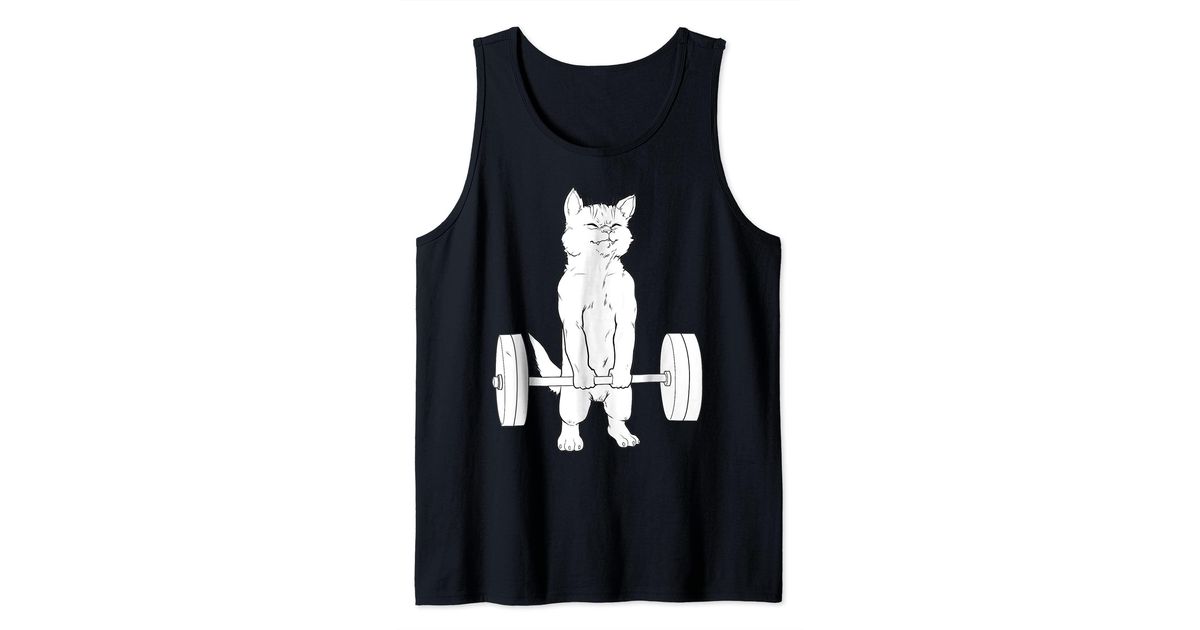Caterpillar Cat Deadlift Powerlifting Tank Top in Blue Lyst