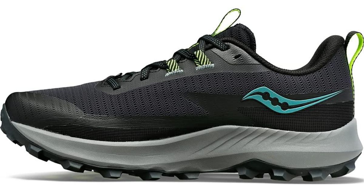 Saucony Peregrine 13 Trail Running Shoe in Black for Men Lyst