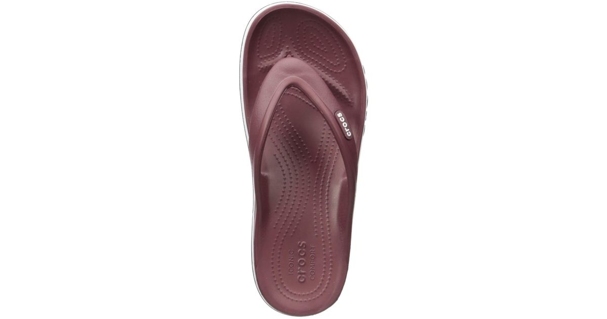 Crocs™ Bayaband Flip Flop in Burgundy/Navy (Purple) - Lyst