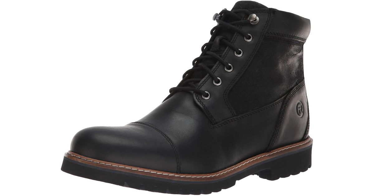 rockport men's marshall rugged cap toe ankle boot